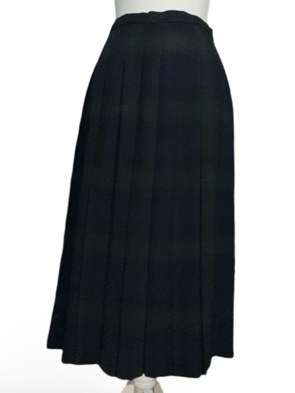 Vintage St. Michael Marks & Spencer Plaid Pleated Midi Skirt, Size 8/10